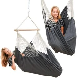 Hängesessel 185x130cm In Grau -Gartenmöbel Angebote amanka hangesessel 185x130cm in grau 3