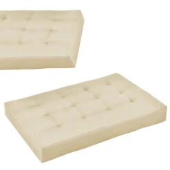 Palettenkissen In Beige (L)120cm (H)80cm (B)15cm