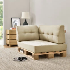 Palettenkissen In Beige (L)120cm (H)80cm (B)15cm 13 Palettenkissen In Beige (L)120cm (H)80cm (B)15cm -Gartenmöbel Angebote en casa palettenkissen in beige l 120cm h 80cm b 15cm 4