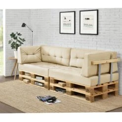 Palettenkissen In Beige (L)120cm (H)80cm (B)15cm 14 Palettenkissen In Beige (L)120cm (H)80cm (B)15cm -Gartenmöbel Angebote en casa palettenkissen in beige l 120cm h 80cm b 15cm 5