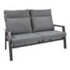2-Sitzer Garten-Loungebank OHIO In Grau -Gartenmöbel Angebote gmd living 2 sitzer garten loungebank ohio in grau