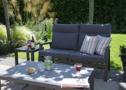 2-Sitzer Garten-Loungebank OHIO In Grau -Gartenmöbel Angebote gmd living 2 sitzer garten loungebank ohio in grau 5