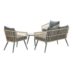 Gartenmöbel Sitzgruppe Set FRANKLIN In Farbe Grau 10 Gartenmöbel Sitzgruppe Set FRANKLIN In Farbe Grau -Gartenmöbel Angebote gmd living gartenmobel sitzgruppe set franklin in farbe grau 2