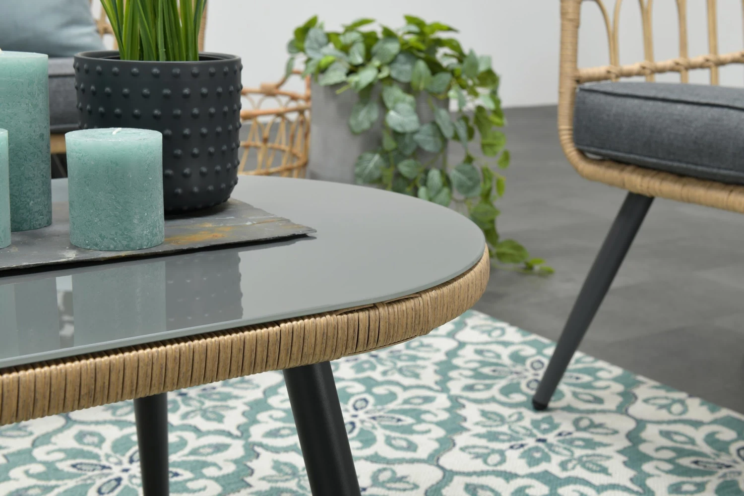 Gartenmöbel Sitzgruppe Set FRANKLIN In Farbe Grau 8 Gartenmöbel Sitzgruppe Set FRANKLIN In Farbe Grau – Bild 6