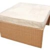 Hocker VARIOFLEX V1 Inkl. Kissen Aus Polyrattan In Farbe Hellbraun -Gartenmöbel Angebote gmd living hocker varioflex v1 inkl kissen aus polyrattan in farbe hellbraun
