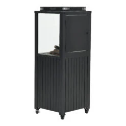 XXL Gartenkamin, Feuerstelle SEVILLA In Farbe Schwarz