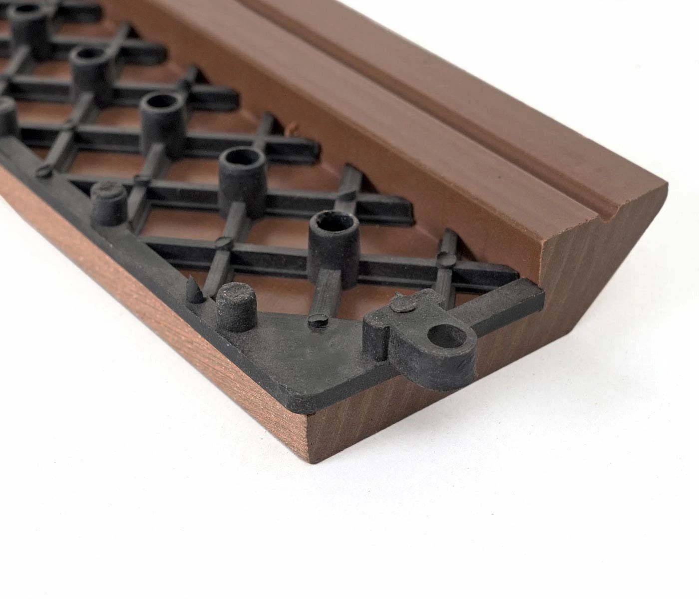 2er-Set Abschlussleiste Für WPC Bodenfliese, Coffee Links Ohne Haken 5 2er-Set Abschlussleiste Für WPC Bodenfliese, Coffee Links Ohne Haken – Bild 3