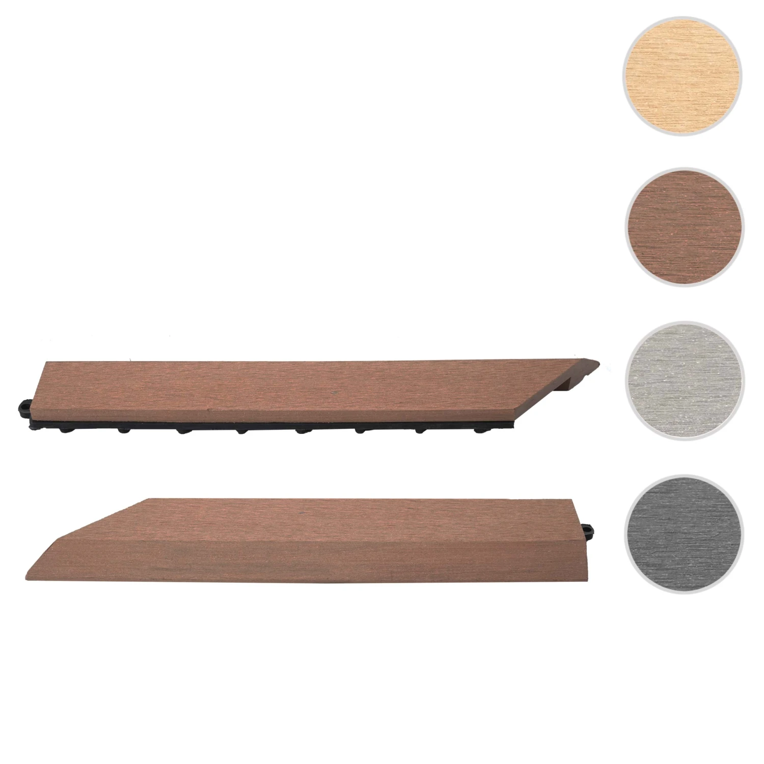 2er-Set Abschlussleiste Für WPC Bodenfliese, Coffee Links Ohne Haken 6 2er-Set Abschlussleiste Für WPC Bodenfliese, Coffee Links Ohne Haken – Bild 4