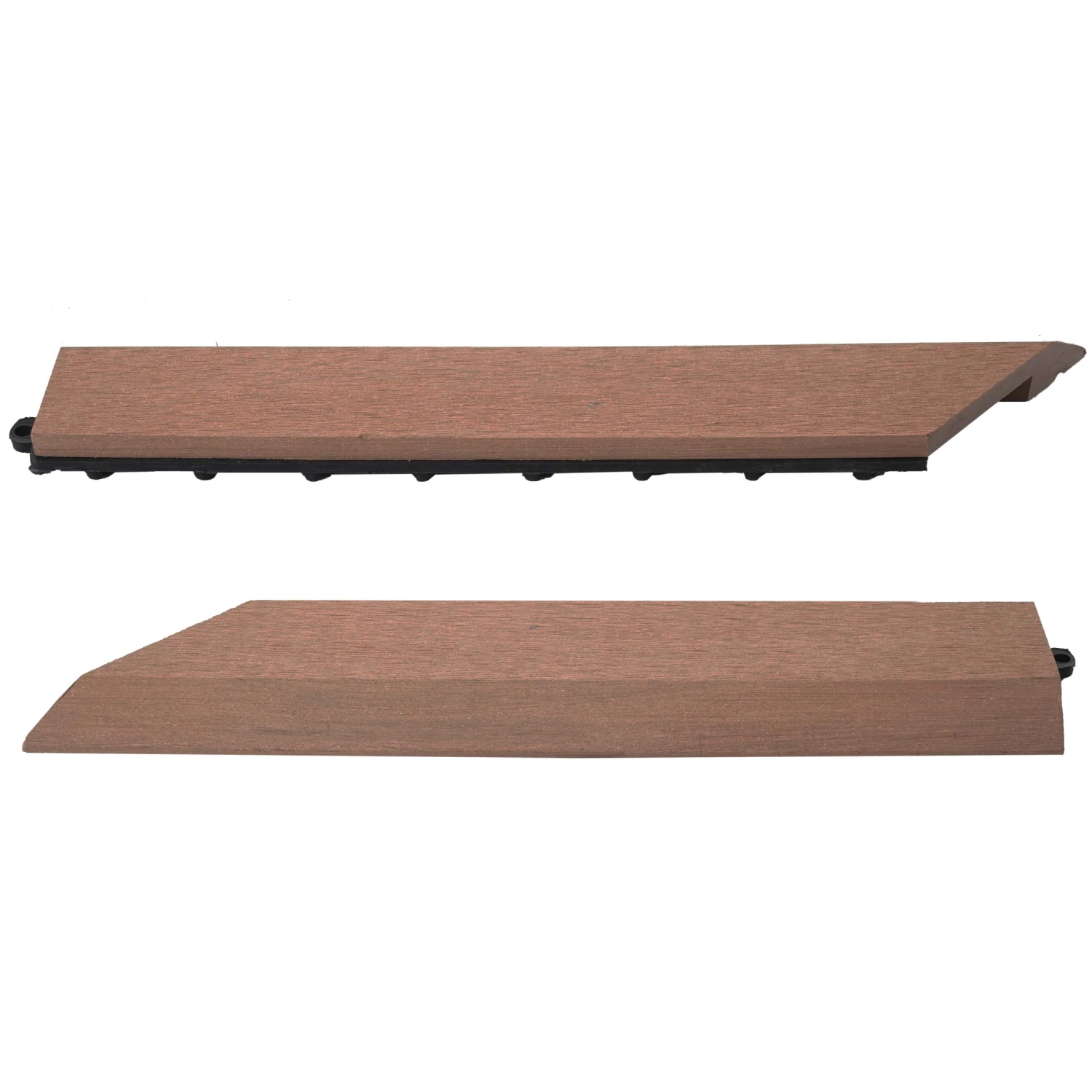 2er-Set Abschlussleiste Für WPC Bodenfliese, Coffee Links Ohne Haken 3 2er-Set Abschlussleiste Für WPC Bodenfliese, Coffee Links Ohne Haken