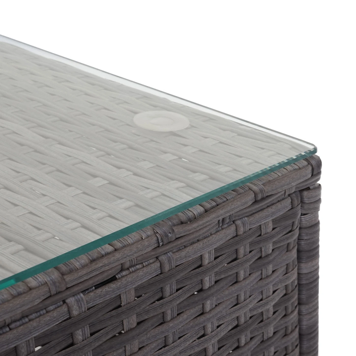 Poly-Rattan Garnitur F57, Grau, Kissen Dunkelgrau Ohne Deko-Kissen 7 Poly-Rattan Garnitur F57, Grau, Kissen Dunkelgrau Ohne Deko-Kissen – Bild 5