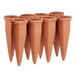 8x Tonkegel Bewässerung In Terracotta