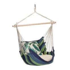 Hängesessel In Blau/ Grün -Gartenmöbel Angebote relaxdays hangesessel in blau grun 7