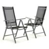 2x Gartenstuhl Klappstuhl Schwarz In Grau -Gartenmöbel Angebote vcm 2x gartenstuhl klappstuhl schwarz in grau